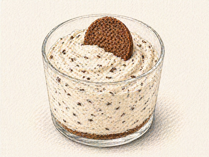 Frederic's luftige Crème mit Schoggistückchen
